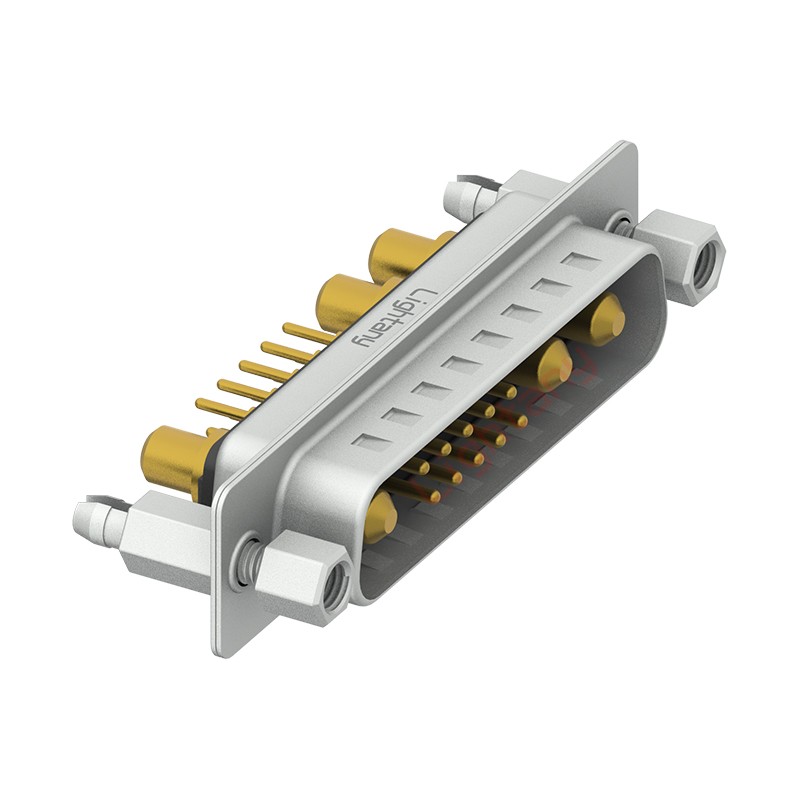 13W3公PCB直插板/鉚魚叉7.0/大電流40A