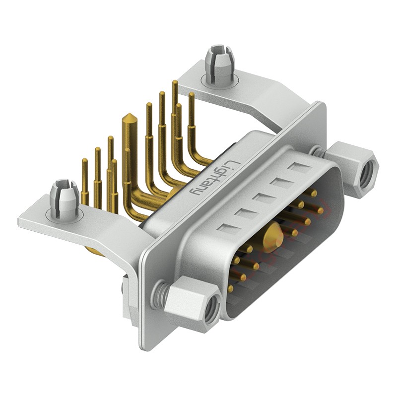 11W1公PCB彎插板/鉚支架10.8/大電流10A