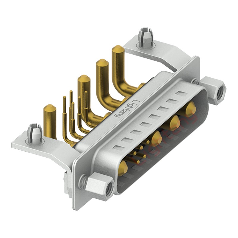 9W4公PCB彎插板/鉚支架10.8/大電流20A