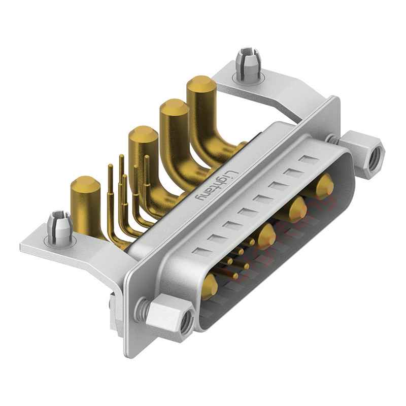 9W4公PCB彎插板/鉚支架10.8/大電流40A