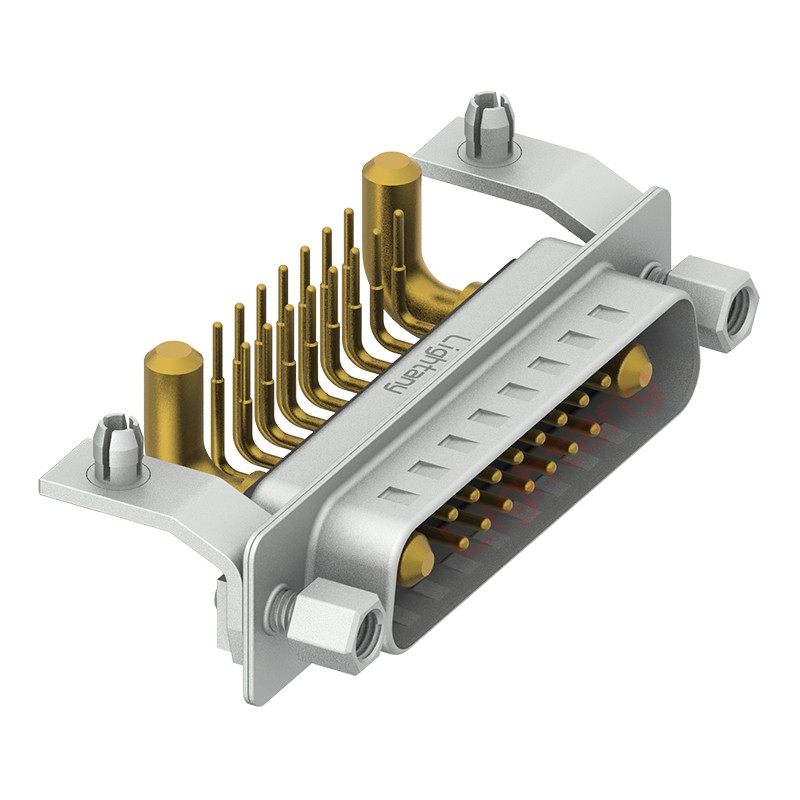 17W2公PCB彎插板/鉚支架10.8/大電流40A