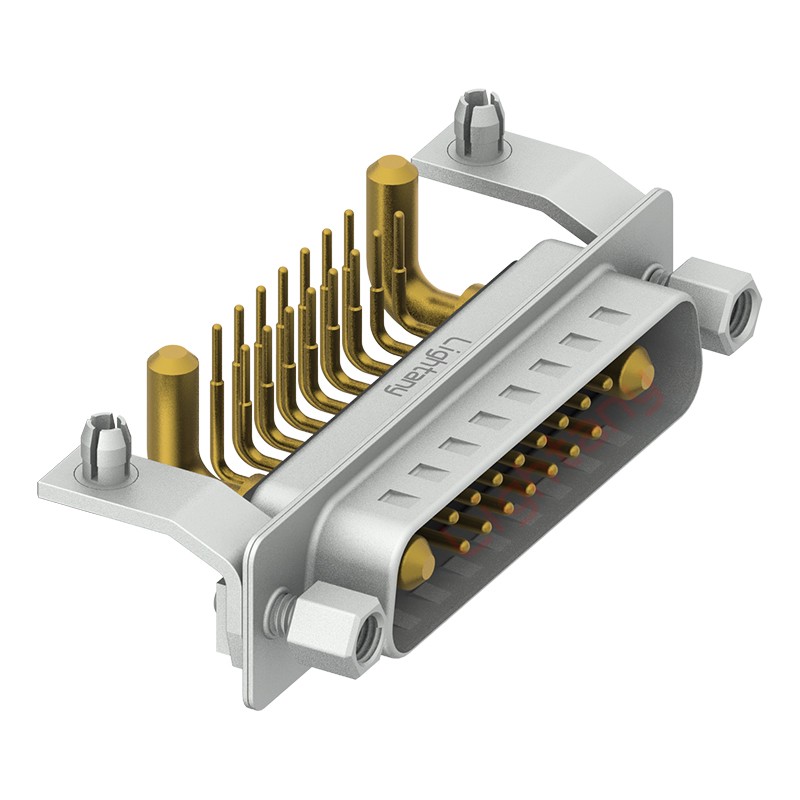 17W2公PCB彎插板/鉚支架11.6/大電流30A