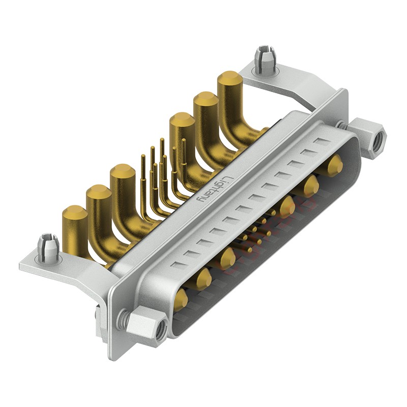 13W6A公PCB彎插板/鉚支架11.6/大電流40A