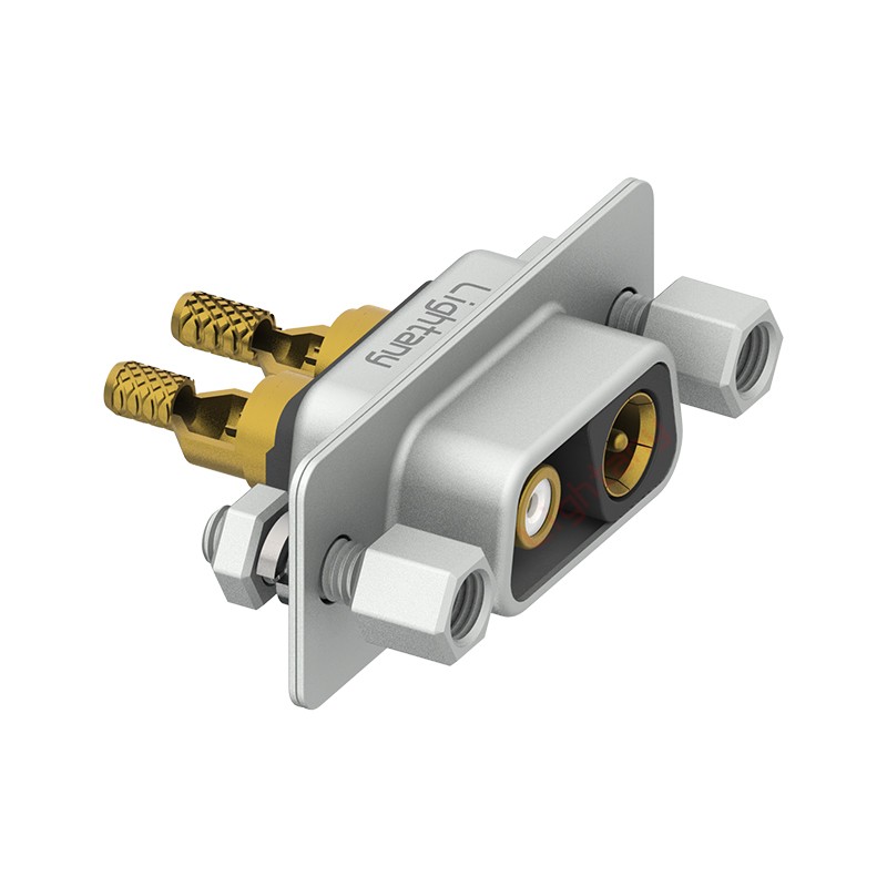 2V2母焊線式/配螺絲螺母/射頻同軸50歐姆