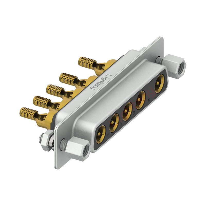 5W5母焊線式/配螺絲螺母/射頻同軸50歐姆