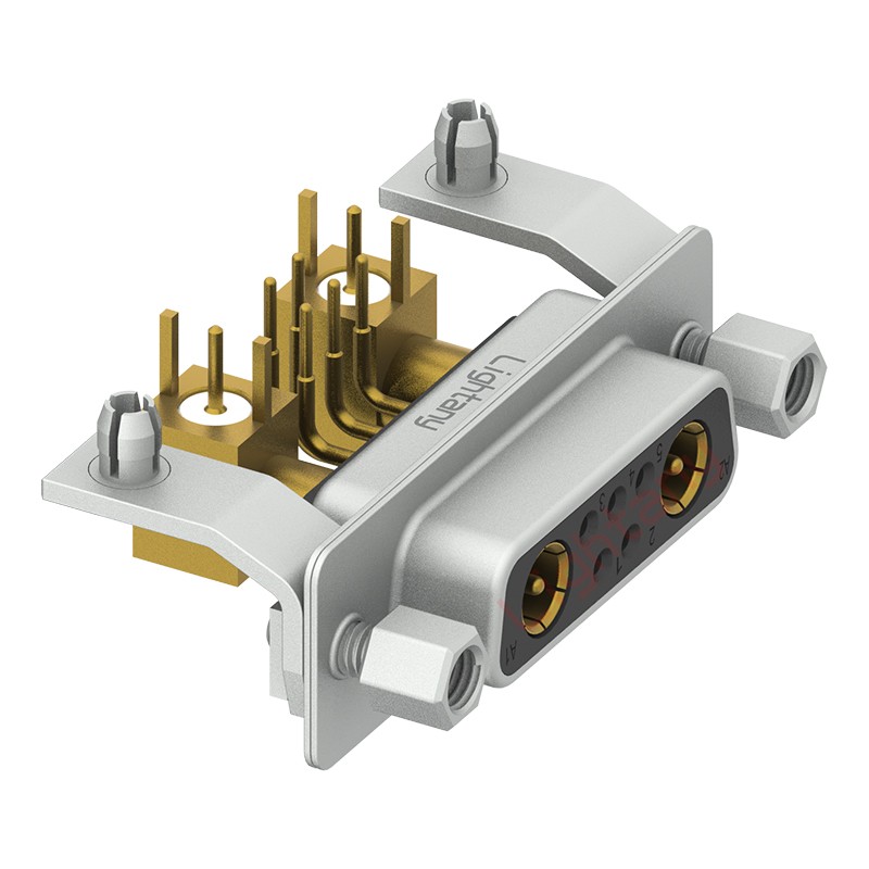 7W2母PCB彎插板/鉚支架11.6/射頻同軸50歐姆
