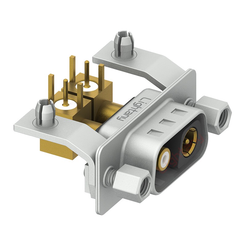 2V2公PCB彎插板/鉚支架10.8/射頻同軸75歐姆
