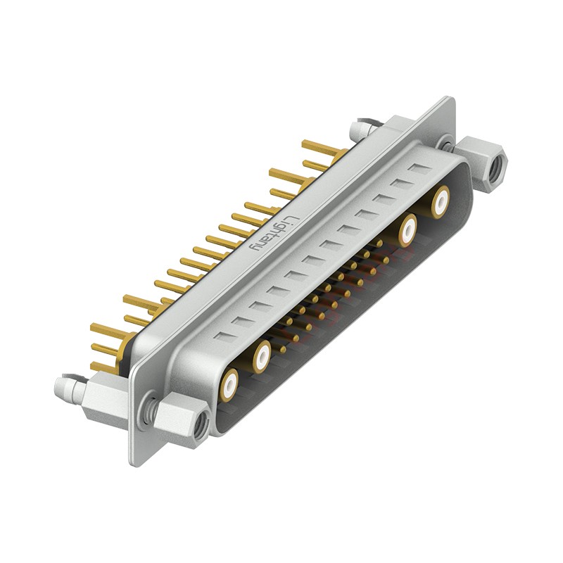 21W4公PCB直插板/鉚魚叉7.0/射頻同軸75歐姆