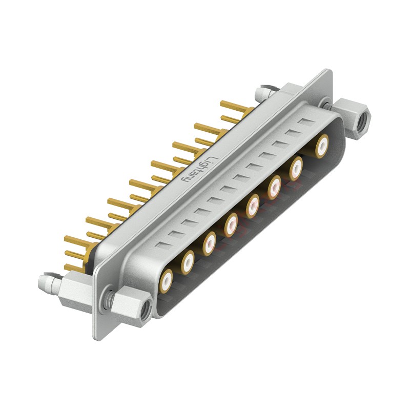 8W8公PCB直插板/鉚魚叉7.0/射頻同軸75歐姆