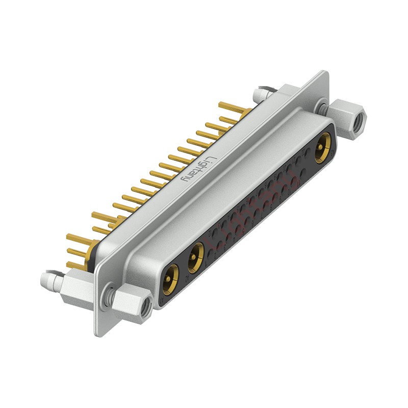 25W3母PCB直插板/鉚魚叉7.0/射頻同軸75歐姆