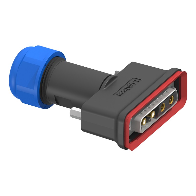 4V4公頭焊線+防水接頭/線徑10~16mm/射頻同軸75歐姆