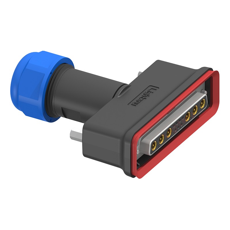 13W6A母頭焊線+防水接頭/線徑10~16mm/射頻同軸75歐姆