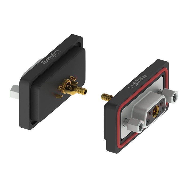 防水5W1母焊線式/鎖螺絲/射頻同軸50歐姆