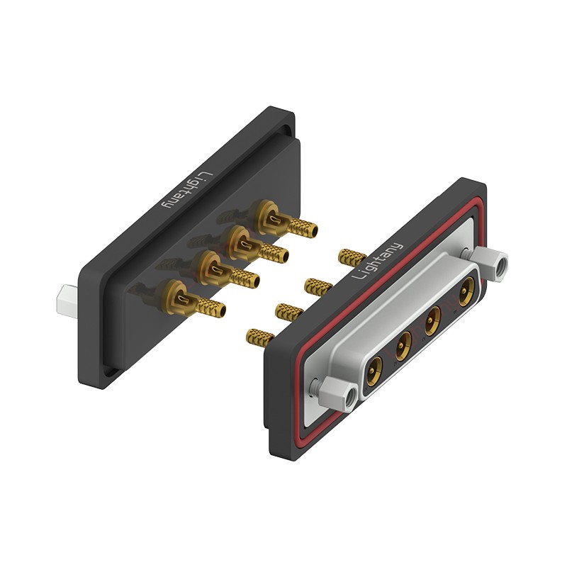 防水4W4母焊線式/鎖螺絲/射頻同軸50歐姆