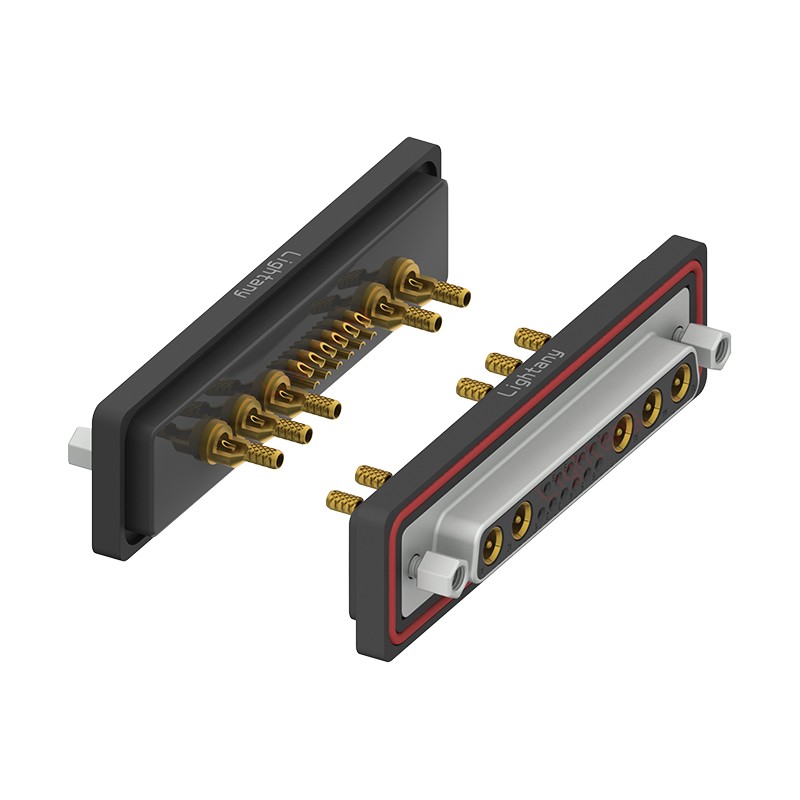 防水17W5母焊線式/鎖螺絲/射頻同軸50歐姆