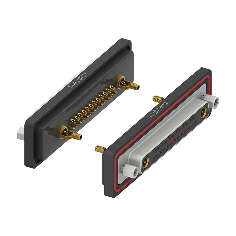 防水27W2母焊線式/鎖螺絲/射頻同軸50歐姆