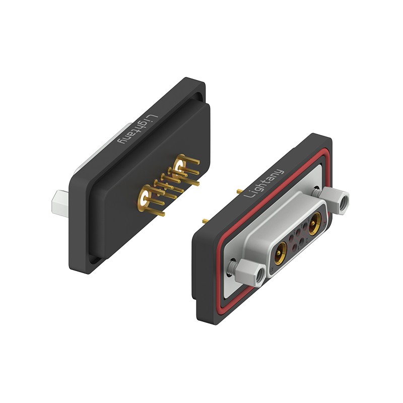 防水7W2母直插板/鎖螺絲/射頻同軸50歐姆