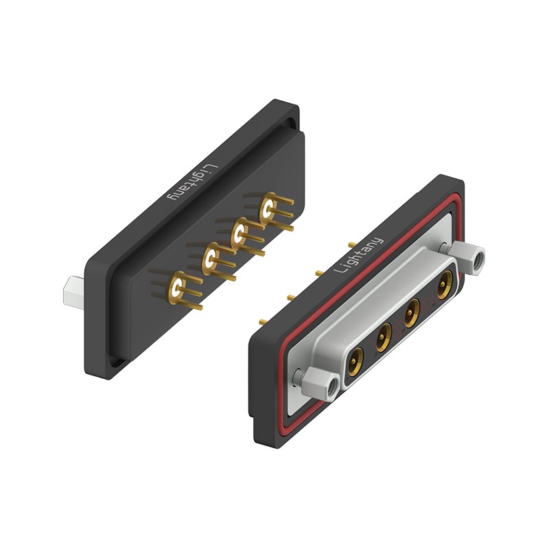 防水4W4母直插板/鎖螺絲/射頻同軸50歐姆