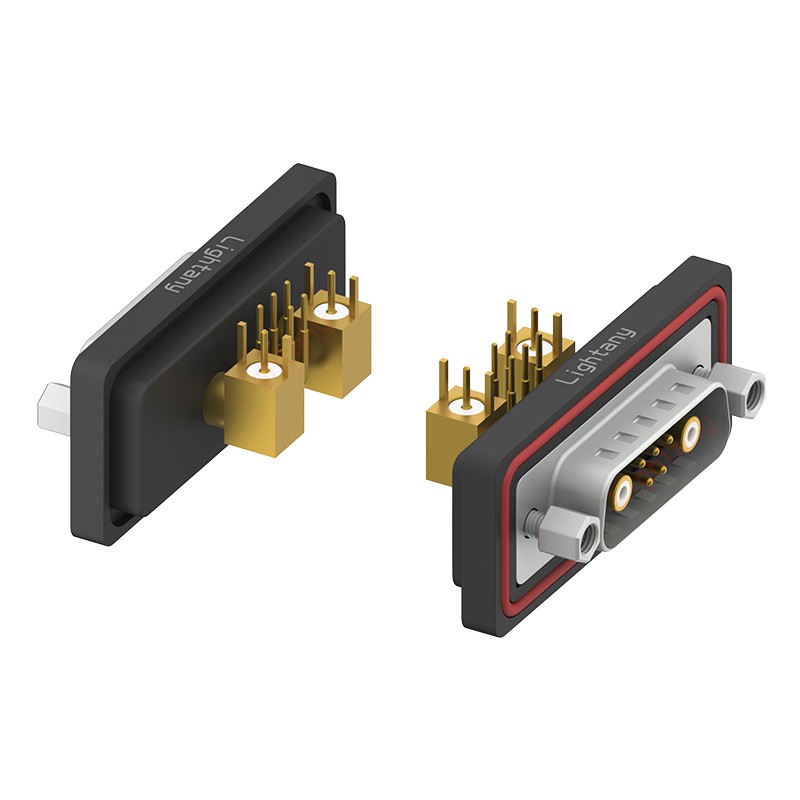 防水7W2公彎插板/鎖螺絲/射頻同軸50歐姆