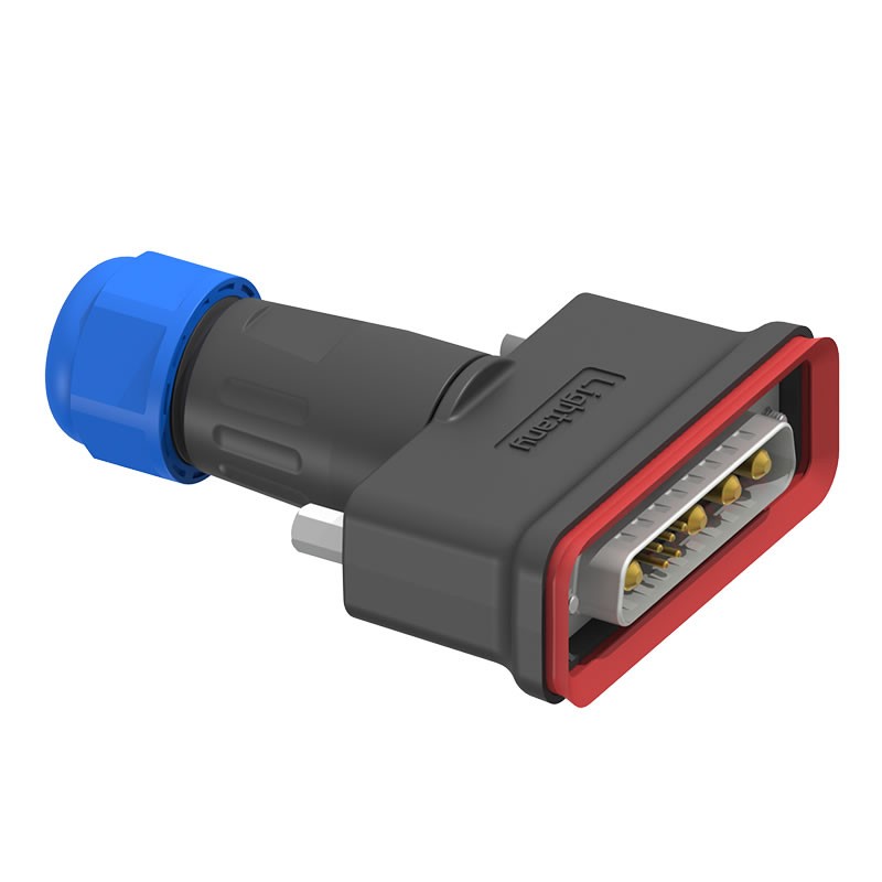 9W4公頭焊線+防水接頭/線徑5~11mm/大電流40A