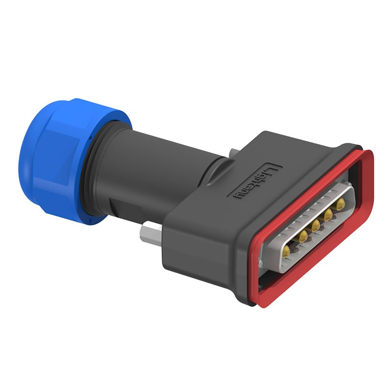 5W5公頭焊線+防水接頭/線徑10~16mm/大電流40A