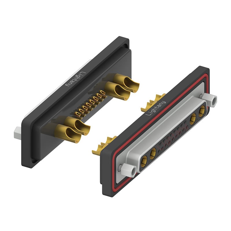 防水21W4母焊線式/鎖螺絲/大電流40A