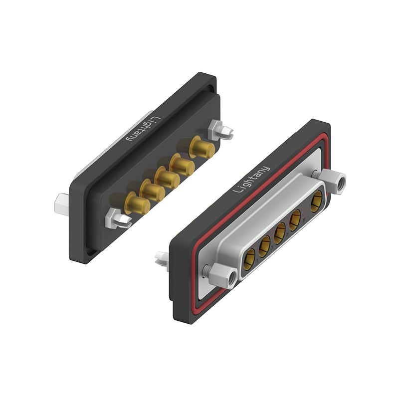 防水5W5母直插板/鉚魚叉/鎖螺絲/大電流40A