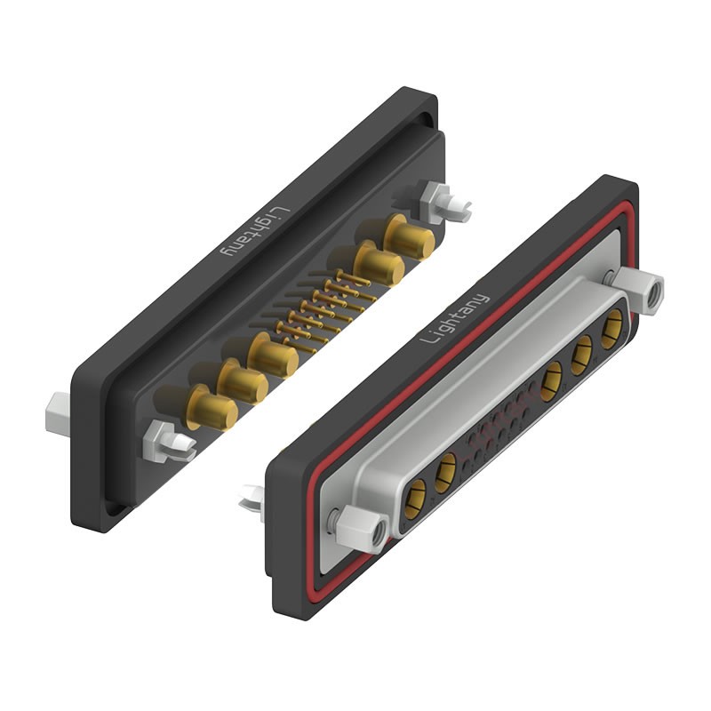 防水17W5母直插板/鉚魚叉/鎖螺絲/大電流40A