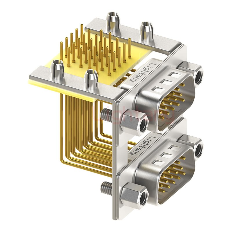 HDR15 公對(duì)公 間距19.05車(chē)針雙胞胎 D-SUB連接器