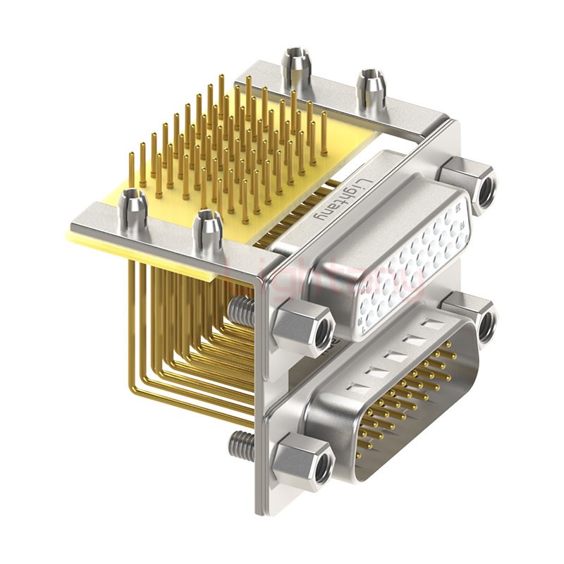 HDR26 上公下母間距15.88車(chē)針雙胞胎 D-SUB連接器