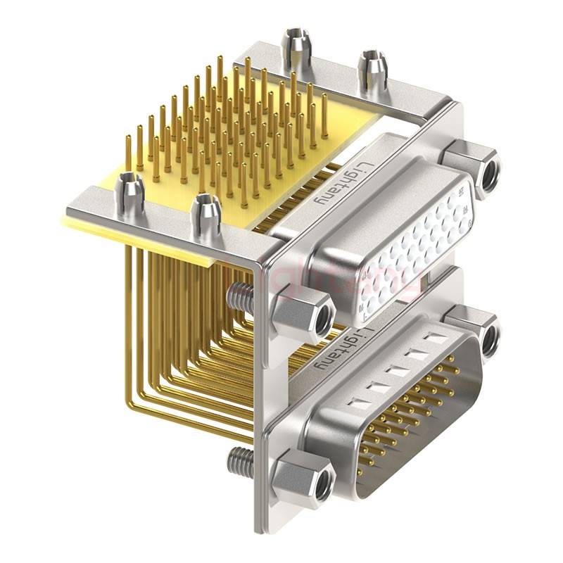 HDR26 上公下母間距19.05車(chē)針雙胞胎 D-SUB連接器