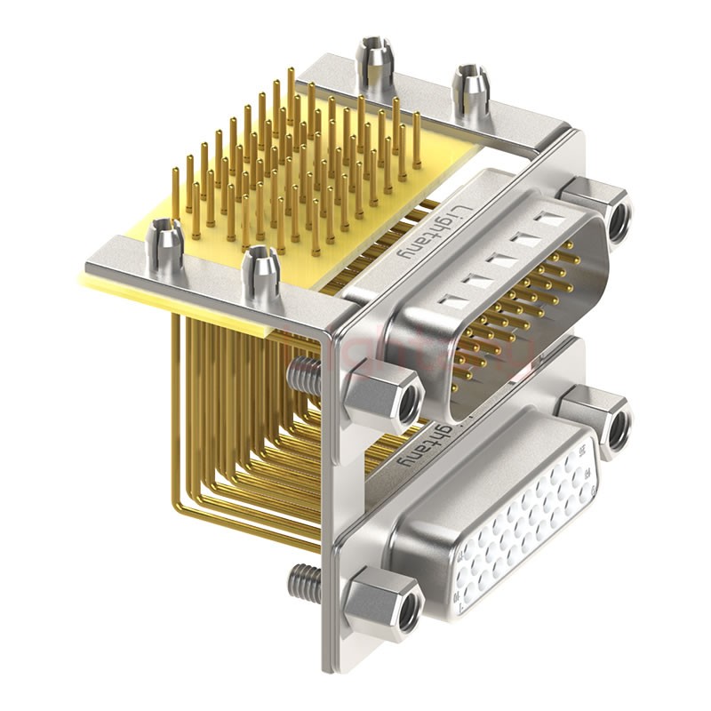 HDR26 上母下公間距19.05車(chē)針雙胞胎 D-SUB連接器