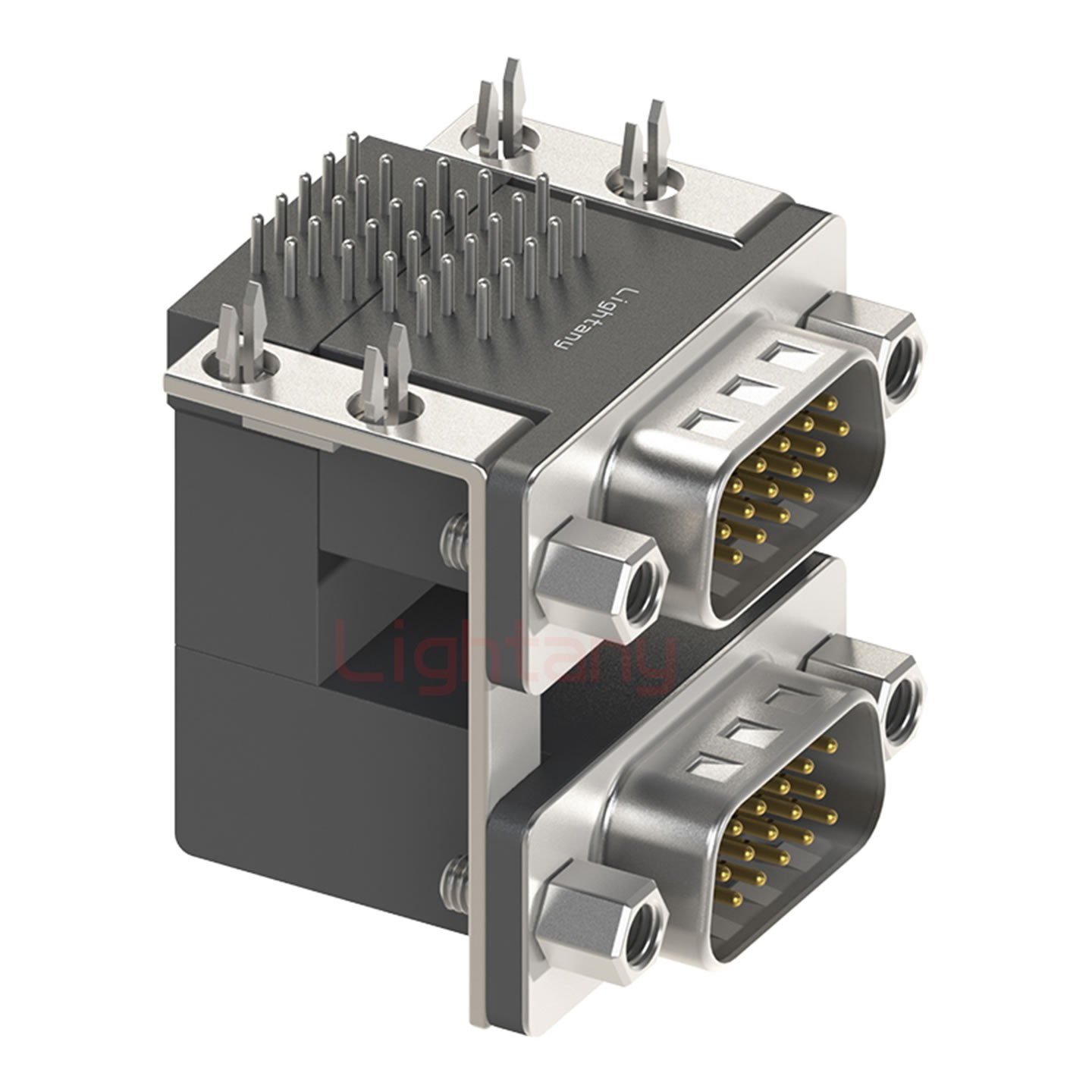 HDR15公對公 間距19.05 雙胞胎沖針 D-SUB連接器