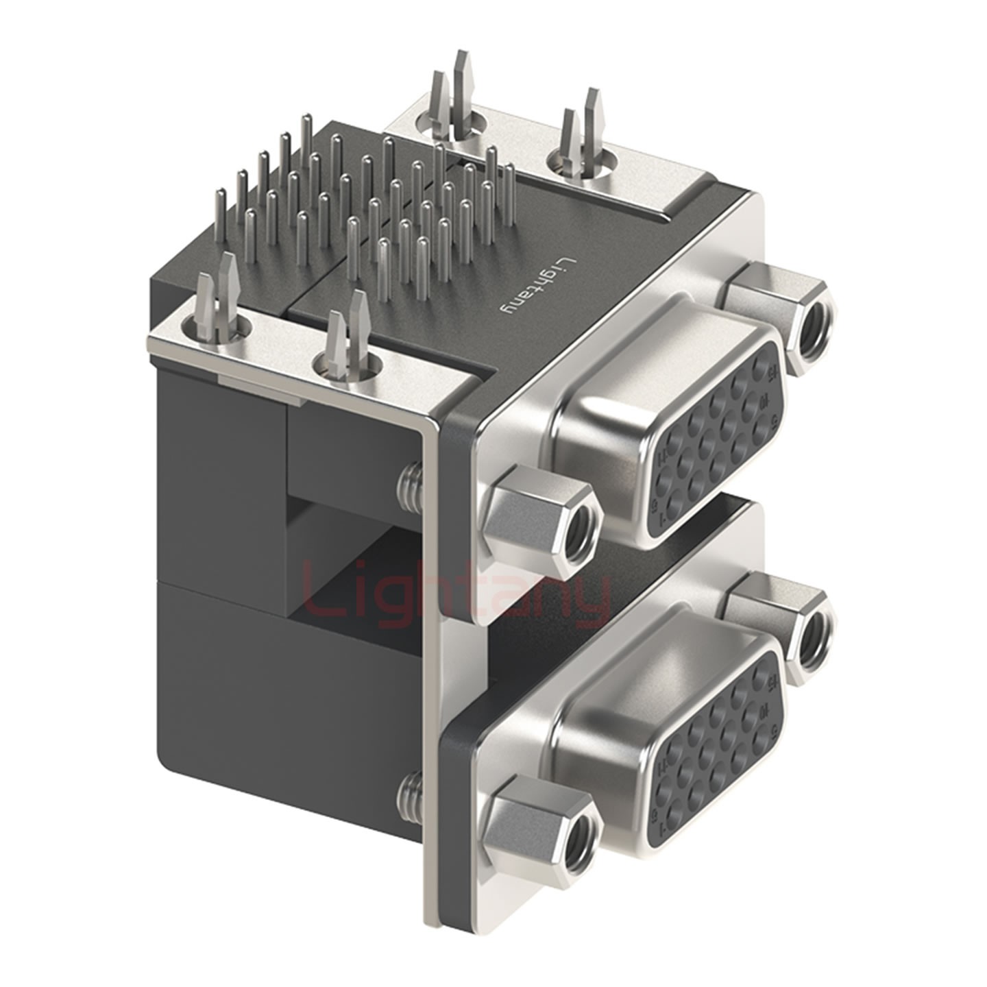 HDR15母對母 間距19.05 雙胞胎沖針 D-SUB連接器
