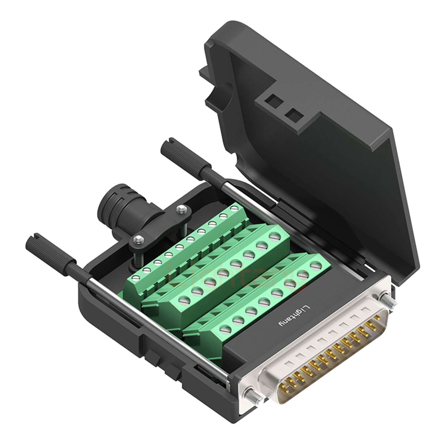 DB25 公 配螺桿 黑膠芯沖針