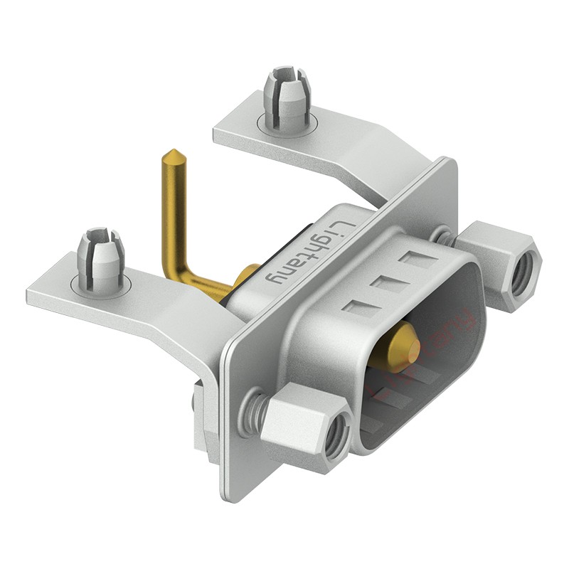 1W1公PCB彎插板/鉚支架10.8/大電流10A