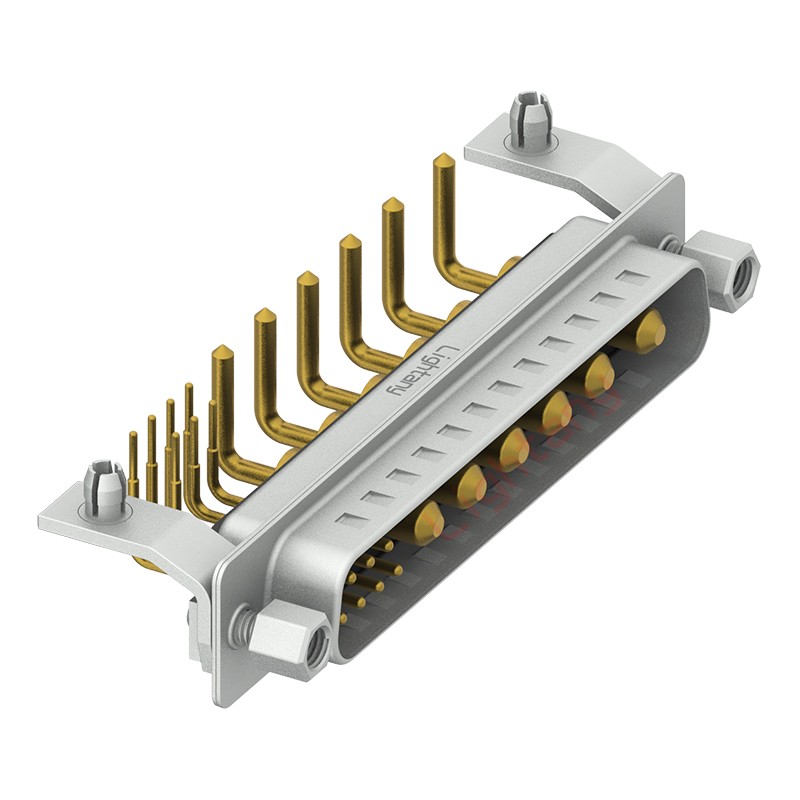 13W6B公PCB彎插板/鉚支架10.8/大電流10A