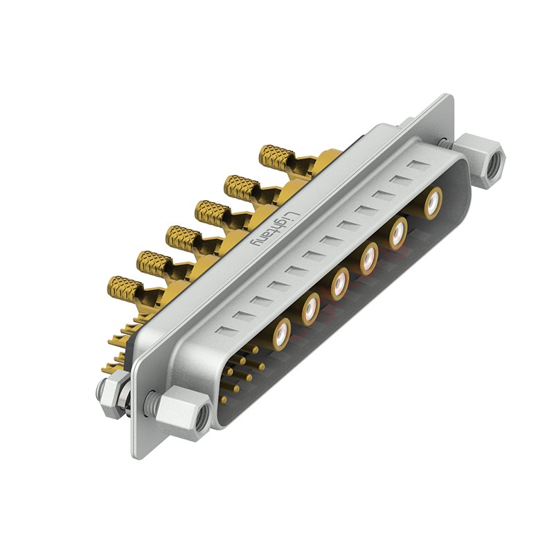 13W6B公焊線式/配螺絲螺母/射頻同軸75歐姆