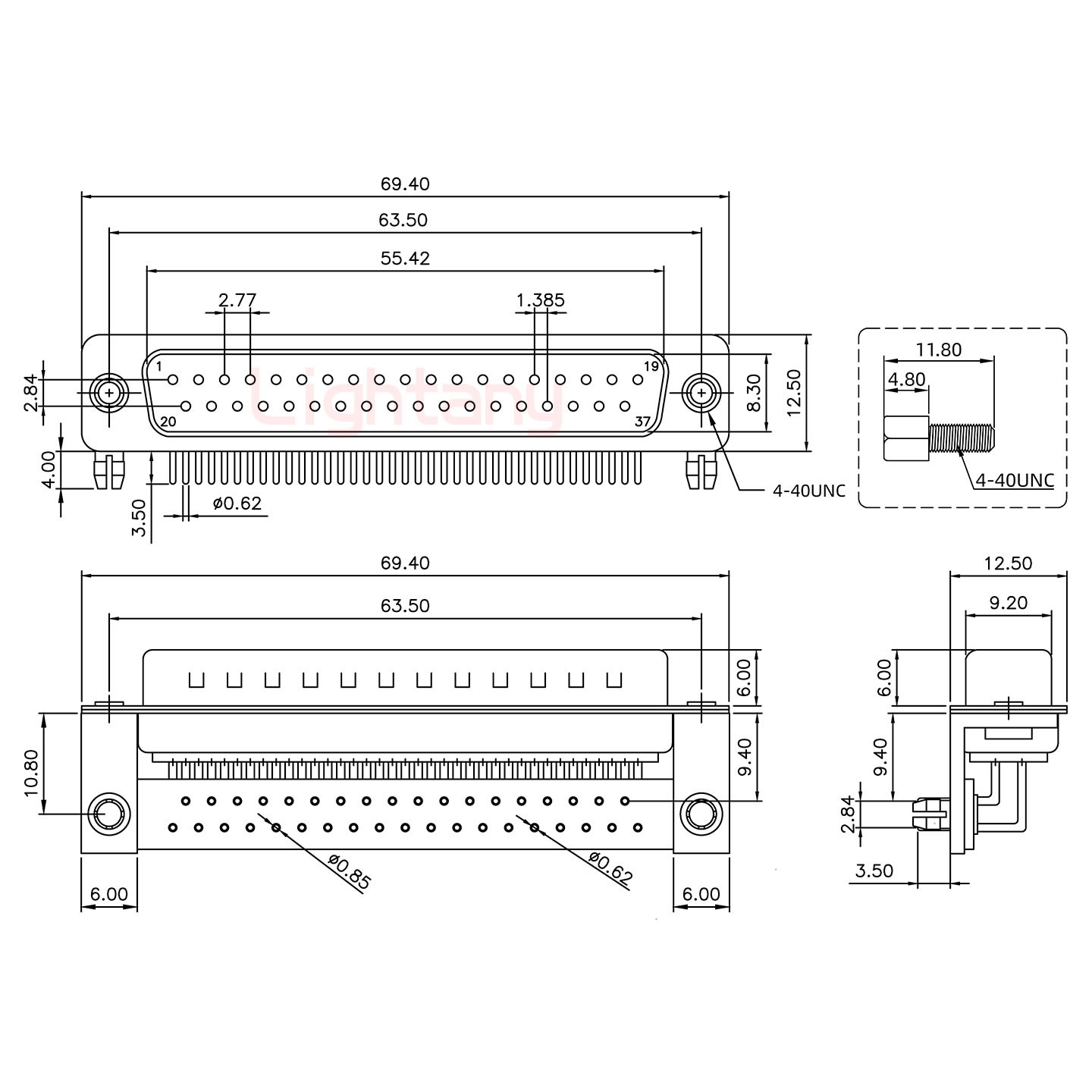 DR37 公 彎插板9.4 金屬支架10.8 鎖螺絲 車(chē)針