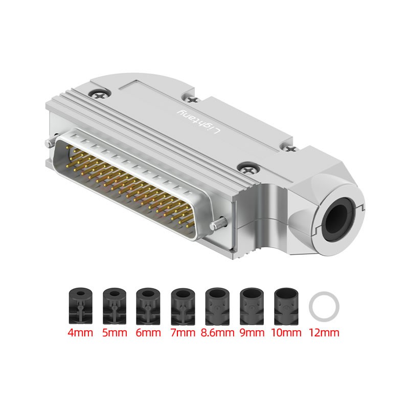 DB50公焊線+金屬外殼1745彎出線4~12mm