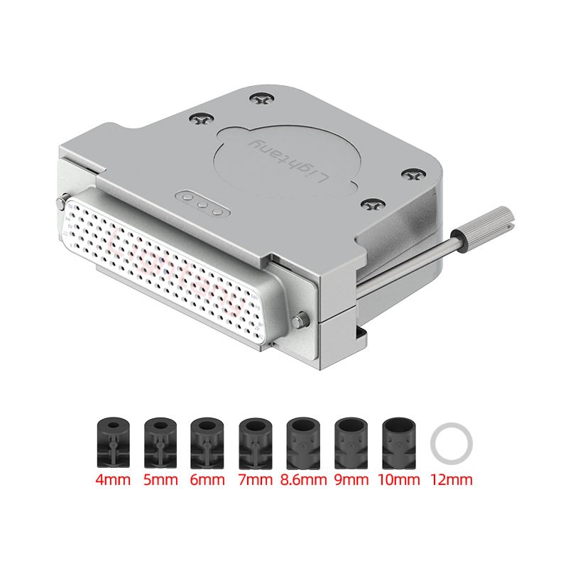 HDB104母焊線+金屬外殼2744直出線16mm