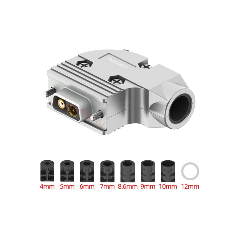 2V2母焊線式50歐姆+9P金屬外殼424彎出線4~12mm