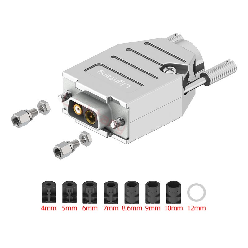 2V2母焊線式50歐姆+9P金屬外殼1707直出線4~12mm