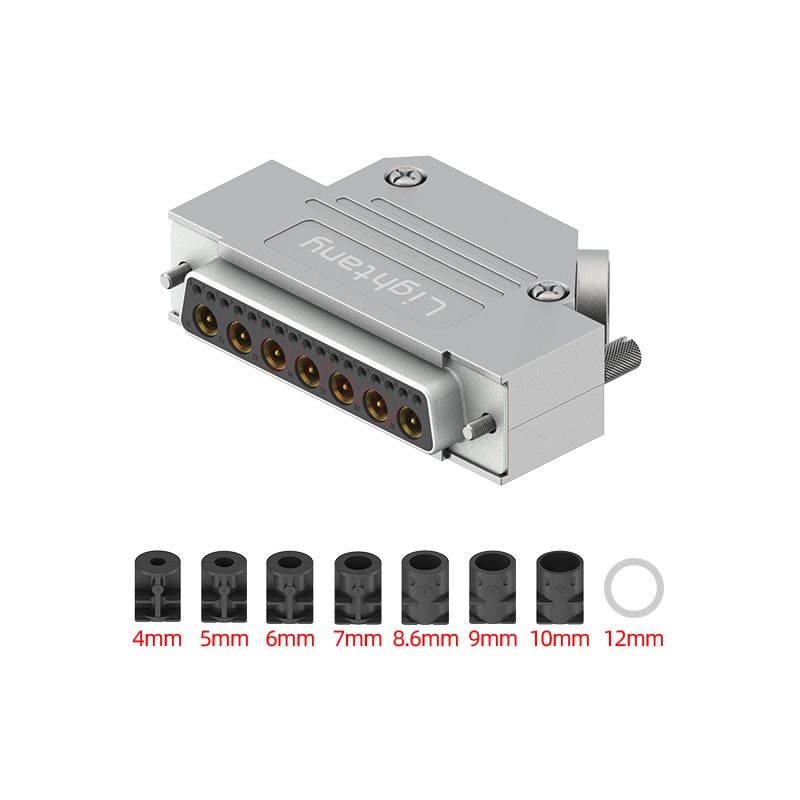 24W7母焊線(xiàn)式75歐姆+50P金屬外殼1746斜出線(xiàn)4~12mm