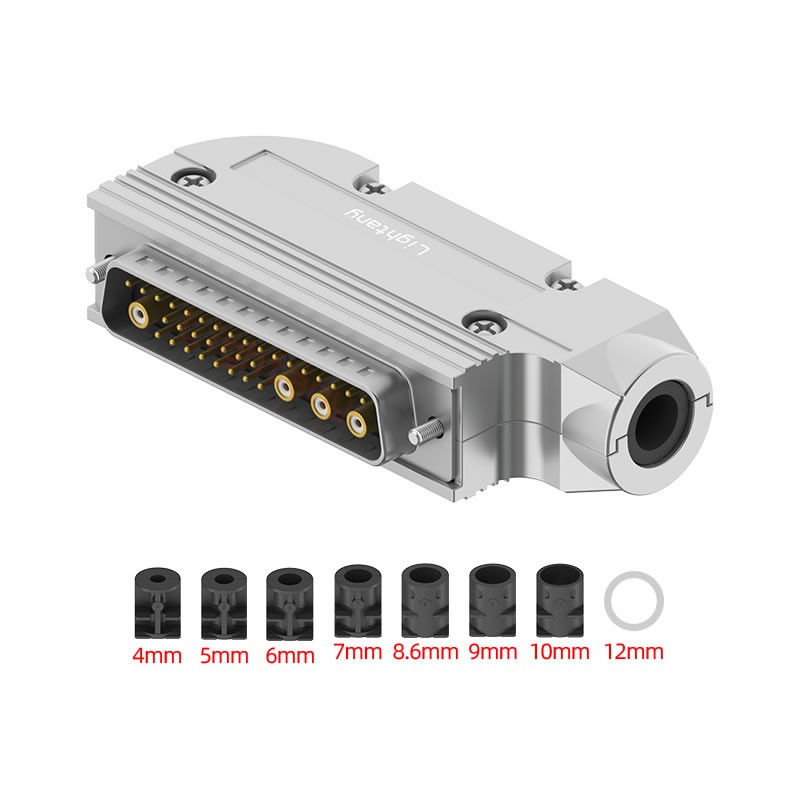 36W4公焊線(xiàn)式75歐姆+50P金屬外殼1745彎出線(xiàn)4~12mm