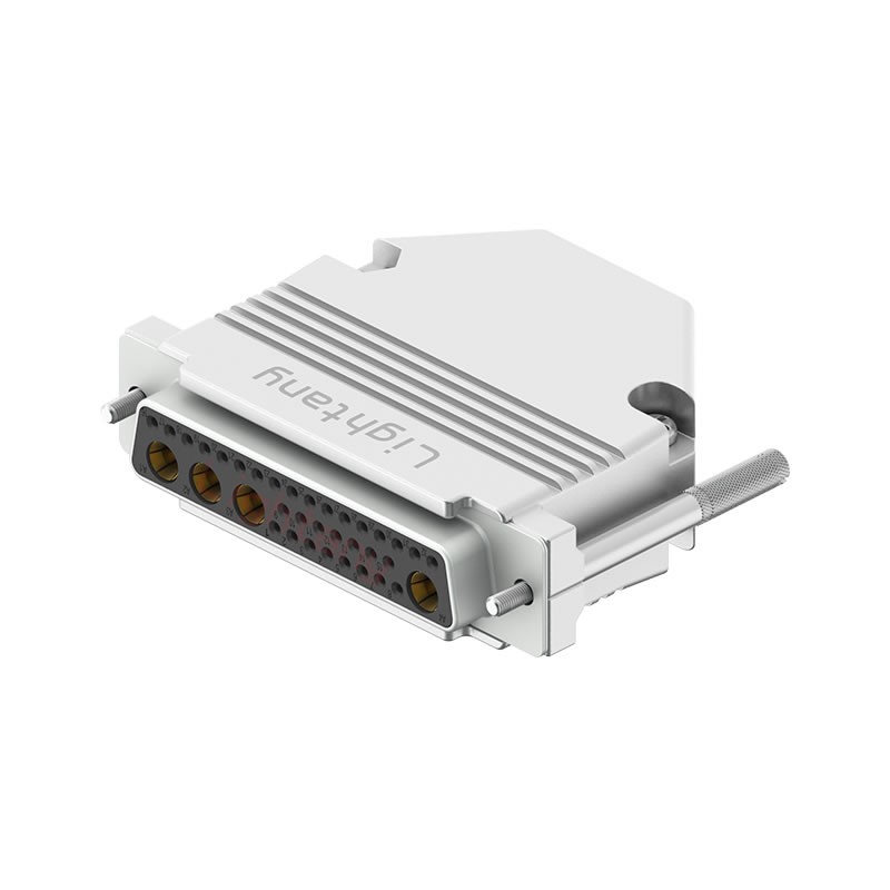 36W4母短體焊線10A+50P金屬外殼1331直出線12.5mm