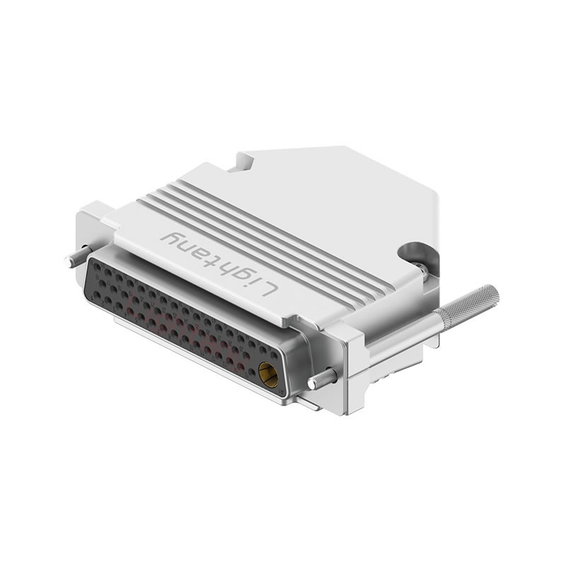 47W1母短體焊線40A+50P金屬外殼1331直出線12.5mm