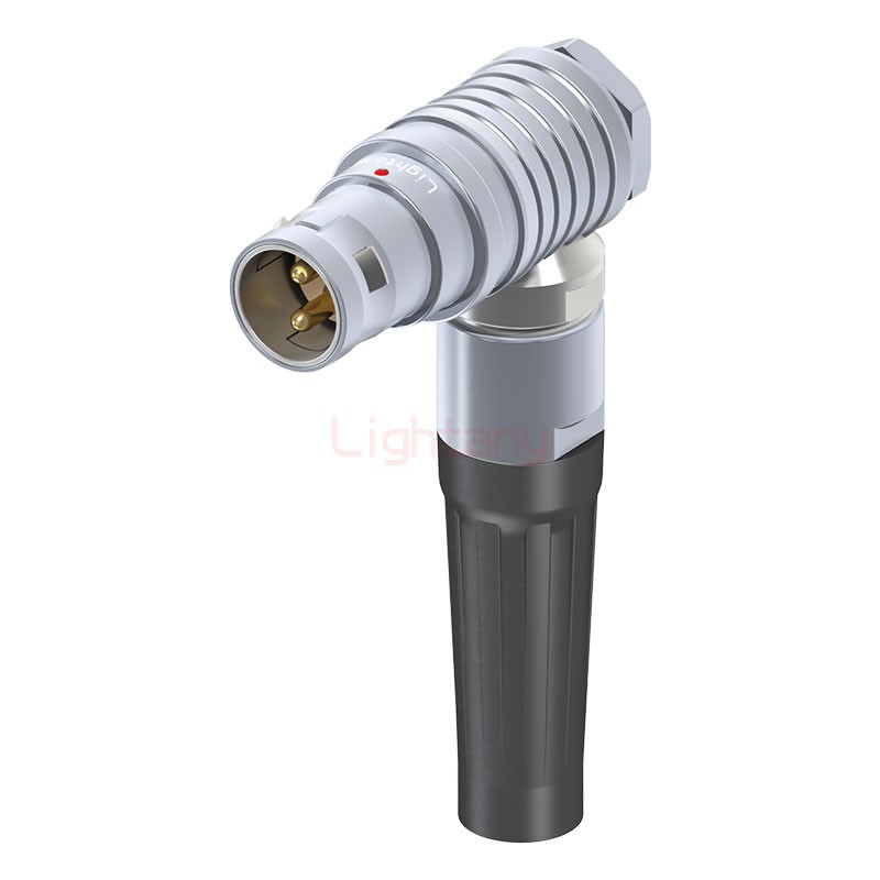 FHG.2B.002.CLAD99Z推拉自鎖帶護套彎式插頭