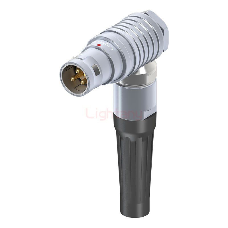 FHG.2B.003.CLAD92Z推拉自鎖帶護套彎式插頭