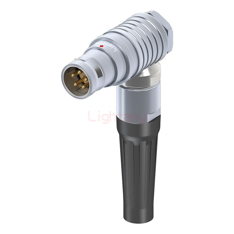 FHG.2B.005.CLAD82Z推拉自鎖帶護套彎式插頭